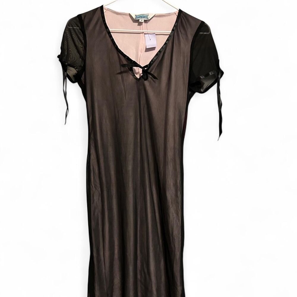 Hourglass Women's Black and Brown Dress